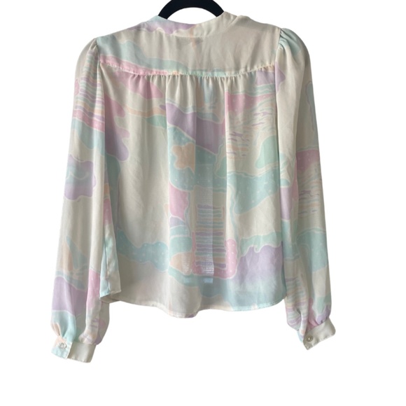 Vintage 70s Patty Woodard Floral 2 Piece Set - Tank Top and Cardigan Size Small - Picture 7 of 9